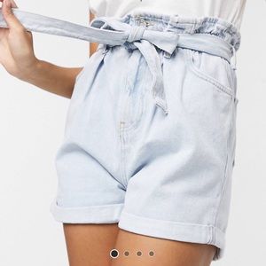 ASOS Paperbag Jean Shorts